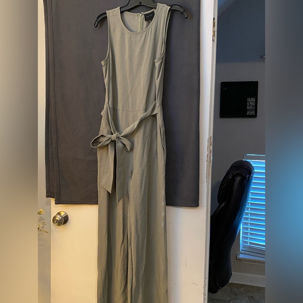 Army green pant romper